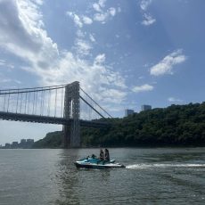 Rider on guided jet ski tour on the Hudson River — Hudson River Jet Ski